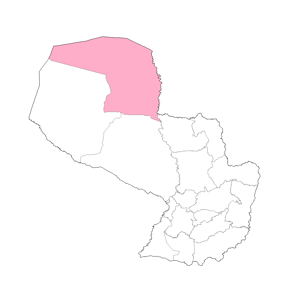 MApa de alto paraguay,departamento de Paraguay