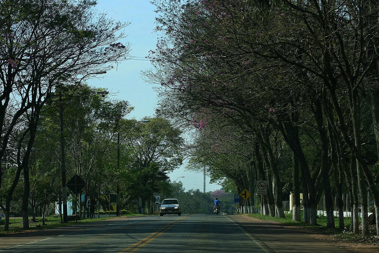 Camino a San Juan Bautista, capital del Departamento de Misiones